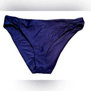⛱️Athena Navy Shirred Side Hipster Swim Bottoms Size 14 - NWT⛱️